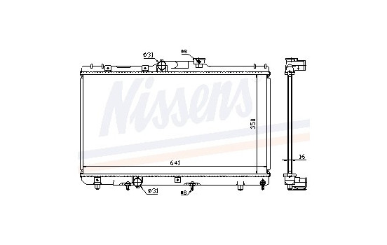 Radiateur, refroidissement du moteur 64868A Nissens