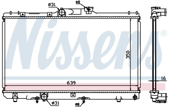 Radiateur, refroidissement du moteur 64868A Nissens, Image 2