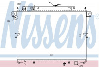 Radiateur, refroidissement du moteur 64881 Nissens