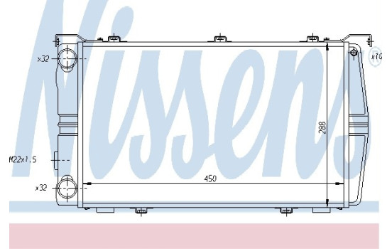 Radiateur, refroidissement du moteur 649971 Nissens