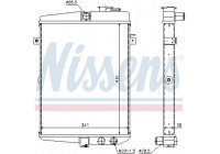 Radiateur, refroidissement du moteur 65081 Nissens