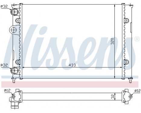 Radiateur, refroidissement du moteur 651851 Nissens, Image 2