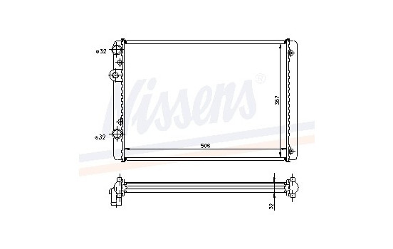 Radiateur, refroidissement du moteur 652321 Nissens