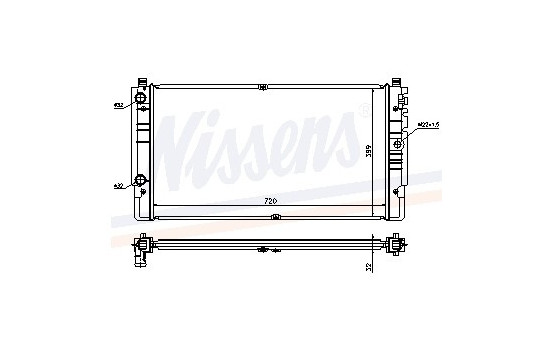 Radiateur, refroidissement du moteur 65238A Nissens