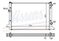 Radiateur, refroidissement du moteur 65253 Nissens