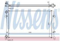 Radiateur, refroidissement du moteur 65277 Nissens