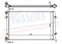 Radiateur, refroidissement du moteur 65277A Nissens