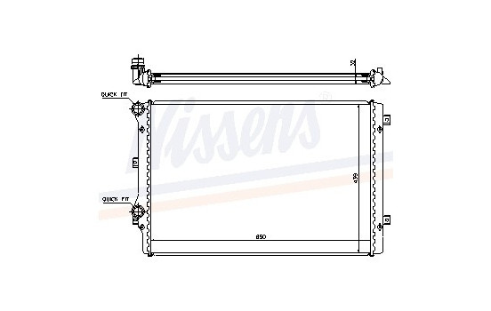Radiateur, refroidissement du moteur 65279A Nissens