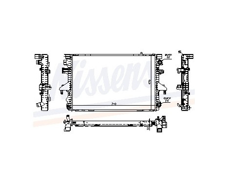 Radiateur, refroidissement du moteur 65283A Nissens