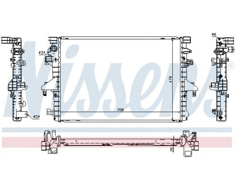 Radiateur, refroidissement du moteur 65285 Nissens, Image 2