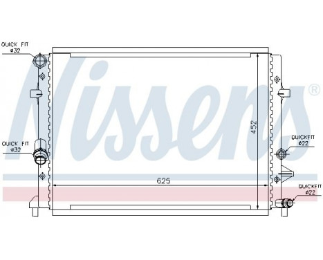 Radiateur, refroidissement du moteur 65295 Nissens, Image 2