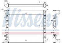 Radiateur, refroidissement du moteur 65325 Nissens