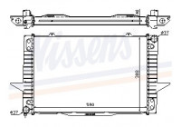 Radiateur, refroidissement du moteur 65536A Nissens