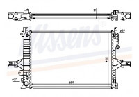 Radiateur, refroidissement du moteur 65553A Nissens