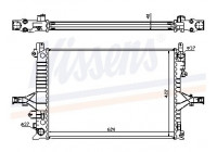 Radiateur, refroidissement du moteur 65557A Nissens
