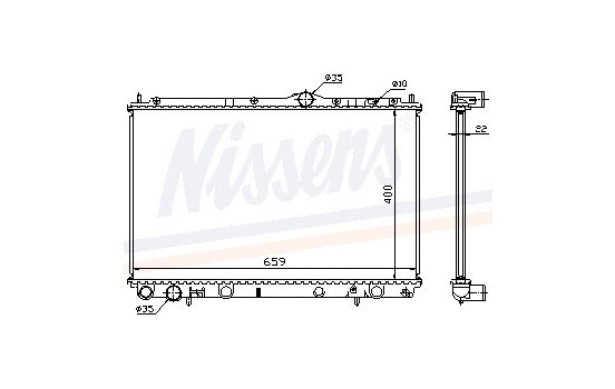 Radiateur, refroidissement du moteur 65559A Nissens
