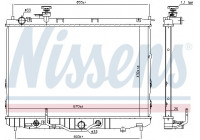 Radiateur, refroidissement du moteur 666219 Nissens