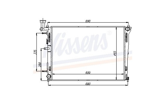 Radiateur, refroidissement du moteur 66676 Nissens