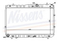 Radiateur, refroidissement du moteur 66681 Nissens