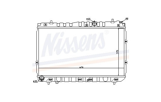 Radiateur, refroidissement du moteur 66681 Nissens