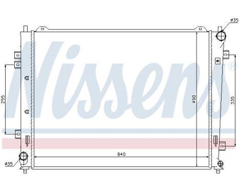 Radiateur, refroidissement du moteur 66684 Nissens, Image 2