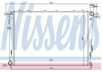 Radiateur, refroidissement du moteur 66693 Nissens