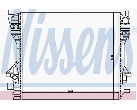 Radiateur, refroidissement du moteur 66706 Nissens