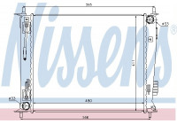 Radiateur, refroidissement du moteur 66730 Nissens