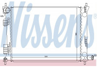 Radiateur, refroidissement du moteur 66756 Nissens