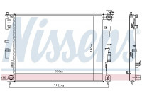 Radiateur, refroidissement du moteur 66780 Nissens