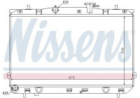 Radiateur, refroidissement du moteur 67024 Nissens