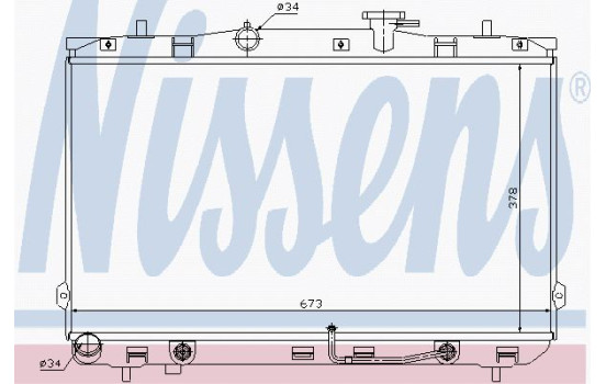 Radiateur, refroidissement du moteur 67025 Nissens
