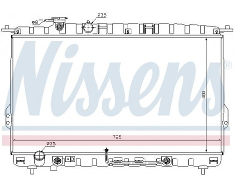 Radiateur, refroidissement du moteur 67028 Nissens, Image 2