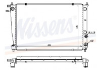 Radiateur, refroidissement du moteur 67039 Nissens