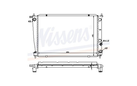 Radiateur, refroidissement du moteur 67039 Nissens