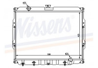 Radiateur, refroidissement du moteur 67047 Nissens