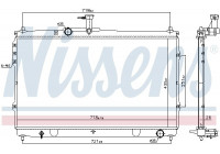 Radiateur, refroidissement du moteur 67097 Nissens