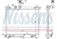 Radiateur, refroidissement du moteur 67098 Nissens