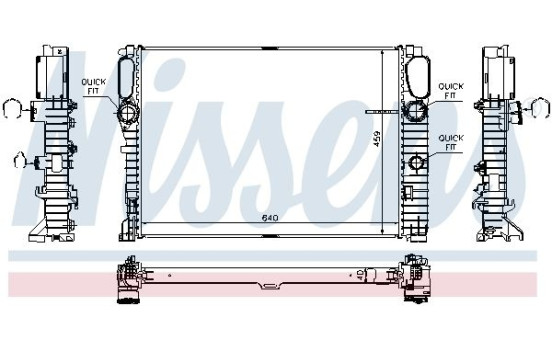 Radiateur, refroidissement du moteur 67105 Nissens, Image 2