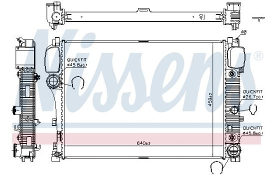 Radiateur, refroidissement du moteur 67107A Nissens, Image 2