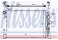 Radiateur, refroidissement du moteur 67168 Nissens