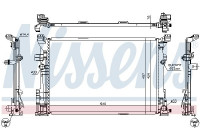 Radiateur, refroidissement du moteur 67186 Nissens