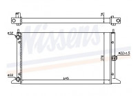 Radiateur, refroidissement du moteur 67305 Nissens