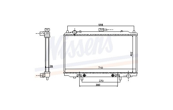 Radiateur, refroidissement du moteur 67352 Nissens