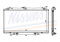 Radiateur, refroidissement du moteur 67354A Nissens