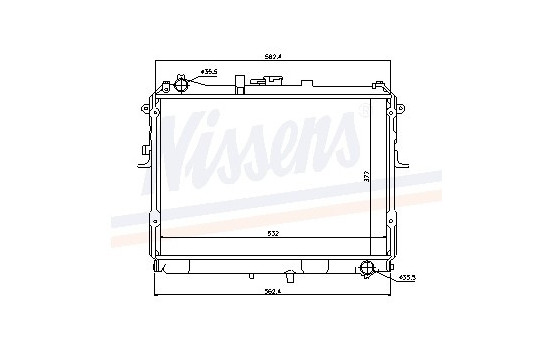 Radiateur, refroidissement du moteur 67358 Nissens