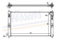 Radiateur, refroidissement du moteur 67359 Nissens