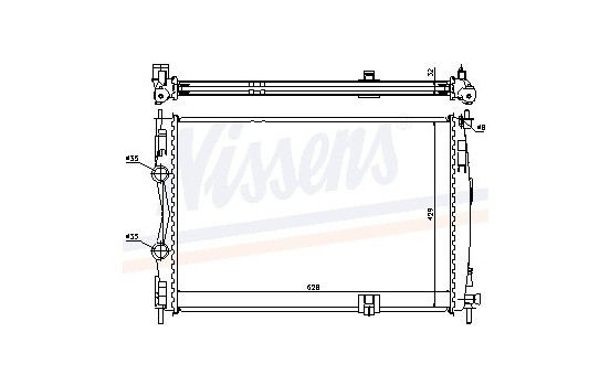 Radiateur, refroidissement du moteur 67361 Nissens