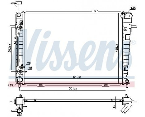 Radiateur, refroidissement du moteur 675015 Nissens