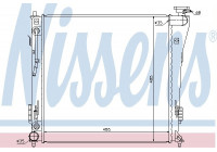 Radiateur, refroidissement du moteur 67552 Nissens